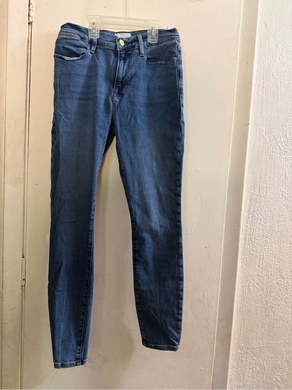 Frame Denim Men's Slim Jeans in Dark Blue Wash